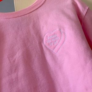 Ariana Grande - break up with your GF cropped hoodie MERCH new size S